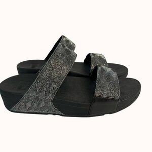 Fitflop Black Glitter Sandals